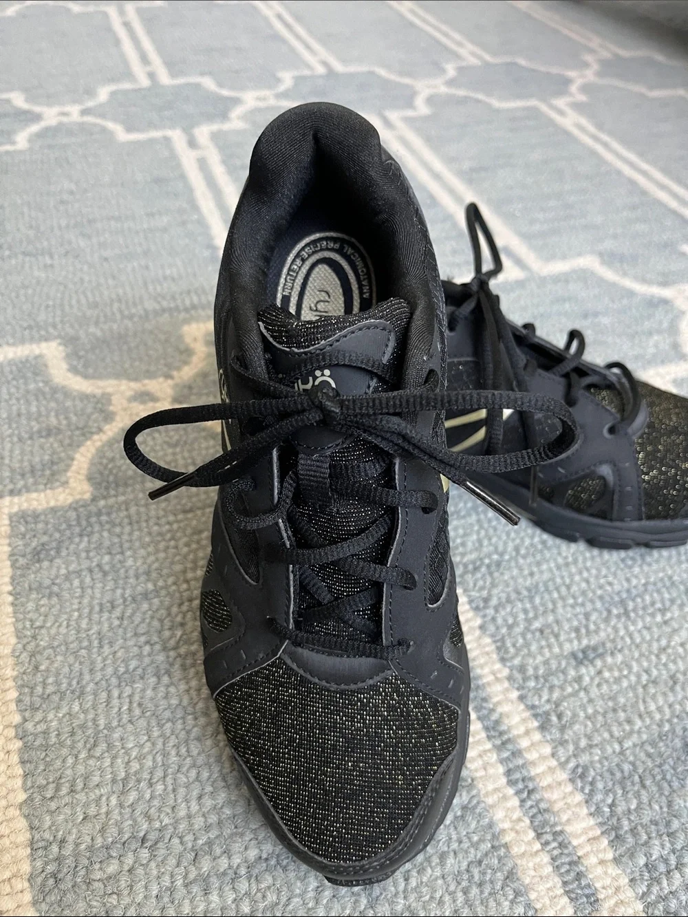 Ryka Vida RZX Black and Gold women’s Athletic Shoes